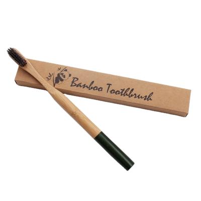 China 2020 Environmental Cheap Environmental Bamboo Wooden Toothbrush Bamboo Charcoal Toothbrush Plastic Free for sale