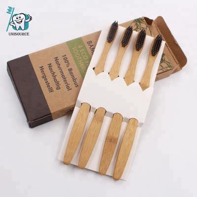 China Cheap Eco-friendly Adult Toothbrush 100% Biodegradable Wooden Charcoal Bamboo Toothbrush For Adult/Kids Use for sale