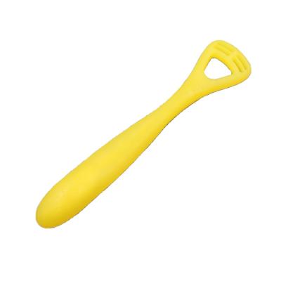 China OEM Baby Tongue Manual Color Rubber Scraper Soft Tongue Remover for sale