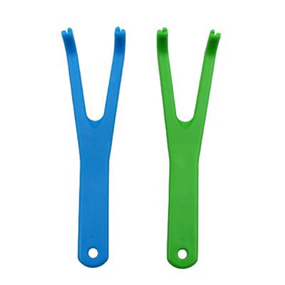 China With Interdental Brush Y Shape Dental Floss Holder for sale