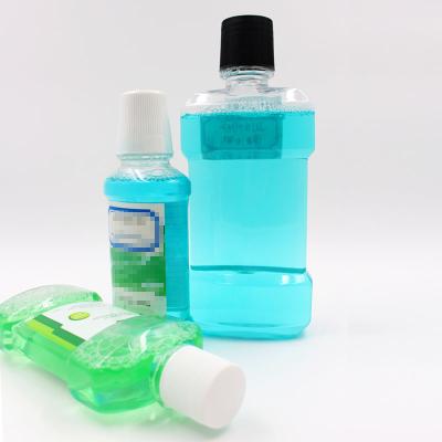 China Antibacterial Breath Freshner Oral Cleansing Plastic Bottle Packed Certified Private Label Liquid Mouthwash for sale