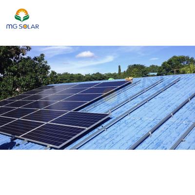 China Simple And Cost Effective Metal Roof Solar Power Installation Aluminum Frame Solar System for sale