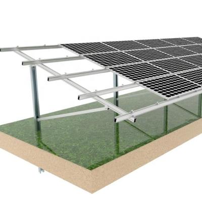 China MG Pile Steel Ground Mount Structure Solar Galvanized Solar System Simple And Cost Effective for sale