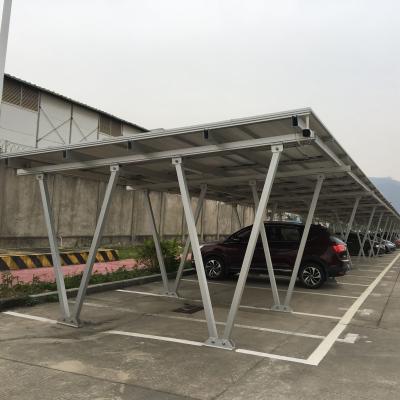 China Easy Installation Aluminum Extruded Parking Lot Rack Structure Solar Support for sale