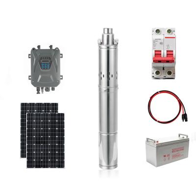 China Developing world water solutions custom hybrid solar direct water pump dc 3 inch quality submersible solar water pump for sale