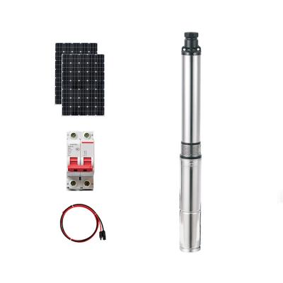 China Irrigation and agriculture made of China top quality three inch dc 500w 48v solar submersible water pump for irrigation for sale