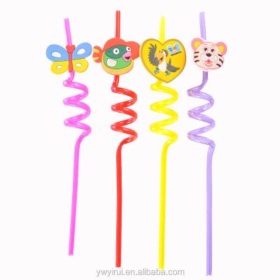 China Eco-Friendly Reusable Plastic Circle Drinking Straw for sale