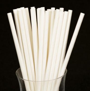 China Eco Friendly Paper Straws Disposable White Biodegradable Paper Straws Food Grade Drinking Straws for sale