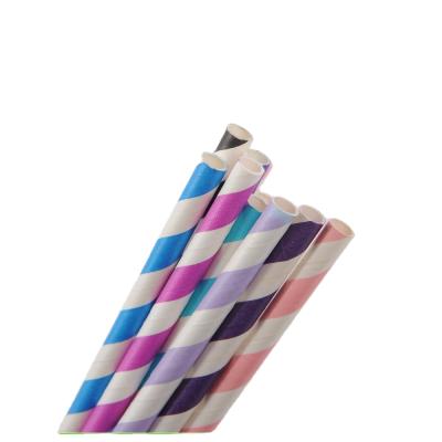 China Disposable Paper Drinking Straws In Birthday Or Party for sale