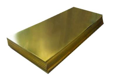 China C21000 Metal Brass Sheet Cuzn5 Half Hard , 1220 x 2440mm Thin Brass Sheet for sale