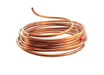 China ASTM B359 Copper Plumbing Pipe , Type K / L Copper Pipe Coil Custom Length for sale