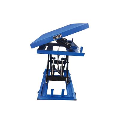 China Widely Custom-made Side Lift Table Hydraulic Scissor Lift Electric Rotation Platform With Dust Cover for sale