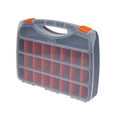 China Heavy Duty Hot Selling Plastic Handle Storage Tool Box With Size 46*36*8 for sale