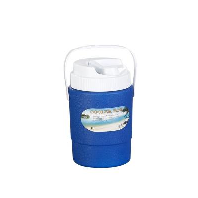 China Food Plastic PE Outdoor Easy Carry 1L PU Cooler Water Jug for sale