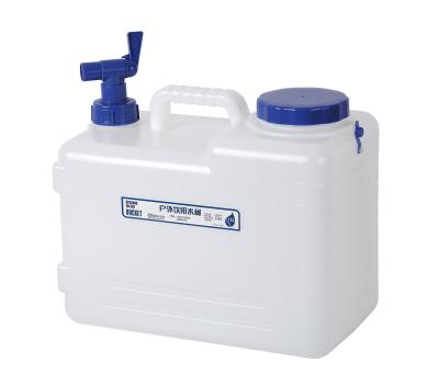 China Durable Plastic 15L Convenience Cooler Water Container With Outside Tap Water Carrier for sale