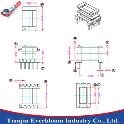 China PBT; PET; PA66; ABS; EE70 BOBBIN High Frequency Power Supply /Transformer Coil/Energy And So On for sale