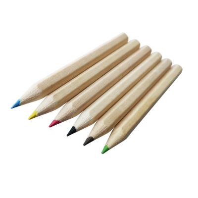 China Best Office Sale Reduced Order Quantity 7 Inch 12 Pcs Natural Wooden Colored Pencils for sale