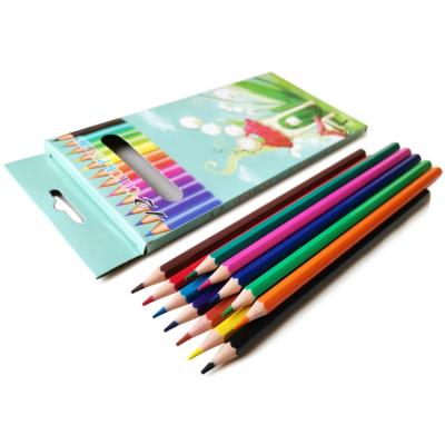 China High Quality Office 7inch 12pcs Kids Painting Color Plastic Pencil for sale