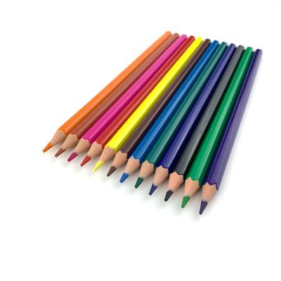 China Office 2021 Hot Sale 7 Inch 12 Pcs Plastic Colored Pencils In Paper Box for sale