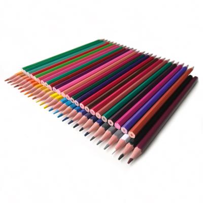 China Desktop Logo Drawer 50 Custom Resin Colored Pencils With 1 Color Custom Logo for sale