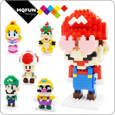 China Mario Toad Wario Bowser Cartoon Toy CKL Princess Building Blocks Bricks Game DIY 3D Super Set Plastic Model Educational Mario Toad Wario Bowser Toy for sale