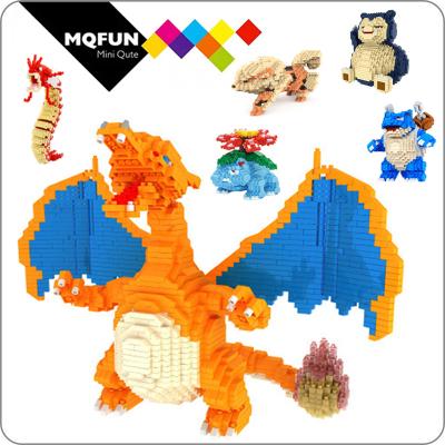 China Plastic Action Numbers Model Plastic Action Numbers 3D Brick Building Toy CKL Anime Cartoon Venusaur Blastoise Charizard Educational Building Blocks Toy for sale