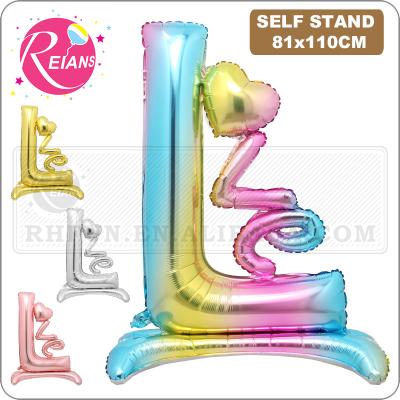 China Promotional Giant Toy 4D Love Letter Foil Balloon Wedding Valentines Birthday Party Decoration Standing Photo Props Suppliers for sale