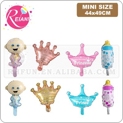 China Super Baby Toy Boy Girl New Born Birthday Party Promotional Decoration, Baby Shower Boy Girl Foil Trojan Christening Baby Kids Foil Balloons for sale