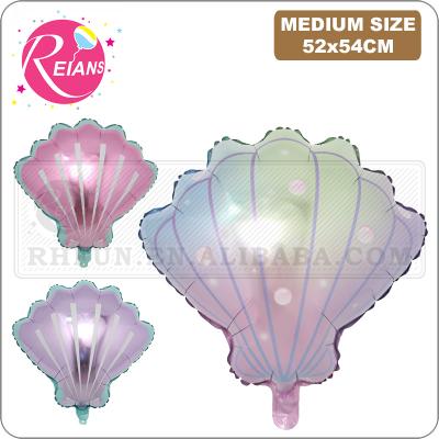 China Promotional Purple Toy Pink Baby Shower Girl Wedding Air Balloons Hawaii Shell Foil Balloon Summer Fish Birthday Party Decoration Sea Toy Globos for sale