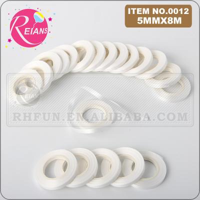 China Promotional White Toy 8m*5mm Balloon Ribbon Tie Gift String Package Ribbon Tapes For Birthday Party Wedding Decoration Party Supplies for sale