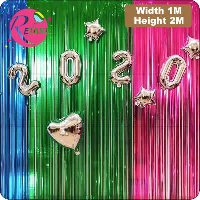 China Promotional Toy 1*2m Laser Rain Balloon Balloons Rain Balloons Silk Line Rain Curtain Wedding Party Birthday Christmas Tree Decoration Tassel Curtain Toy 1*2m for sale