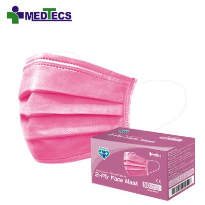 China Adult Cherry Blossom Disposable Earloop 3 Layers Face Medical Masks for sale