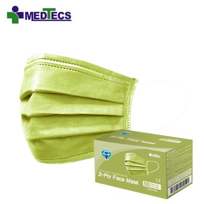 China All Medical Palm Green Protective Disposable PPE Mask for sale