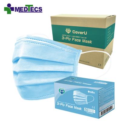 China Taiwan adult blue women face disposable surgical mask for sale