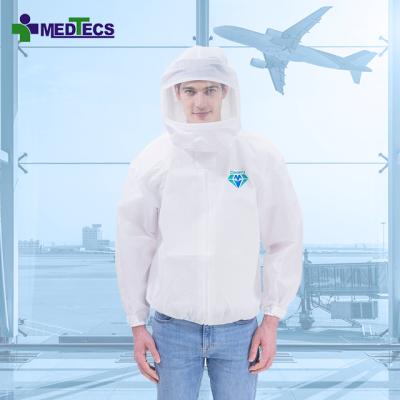 China Comfortable to wear and has good air permeability fly hazmat suit disposable hazmat suit business travel flight for sale