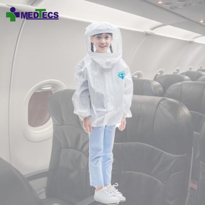 China Comfortable to wear and has good air permeability Boho Displacement Fly Hazmat Disposable Hazmat-Suit Coverall PPE Set Suit Flying for sale