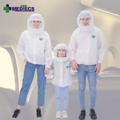 China Comfortable to wear and has breathing valve of good air permeability Hazmat-suit Hazmat suit yellow PET mask mask for sale