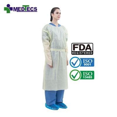 China Polypropylene Isolation Gown Developed Comfortable And Breathable Nonwoven Isolation Suits Isolation Clothing for sale