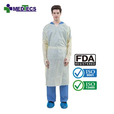 China Polypropylene Nonwoven Isolation Gown Developed Comfortable And Breathable Disposable Isolation Suits Nonwoven Isolation Clothing for sale