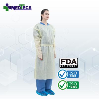 China Breathable And Comfortable Liquid Resistant Nonwoven Isolation Gowns Laminated Isolation Suits Clothing Developed for sale