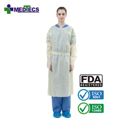 China Isolation Gown Developed Isolation Suits Clothing Comfortable Soft Breathable Nonwoven Dental Isolation Gowns And Breathable for sale