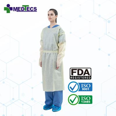 China EN14683 Isolation Gown Developed Isolation Suits Clothing EN14605 Nonwoven Isolation Gowns Comfortable And Breathable for sale