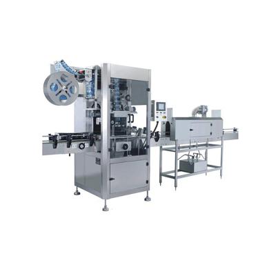 China Sleeve Label and Shrink Automatic Automatic Thermal Shrink Sleeve Heat Film Wrap Bottle Label PVC Labeling Machine for sale