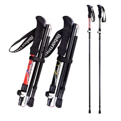 China Eva Robinson | Professional Hiking Pole Cane Walking Handle Aluminum Manufacturer Trustworthy Folding Trekking Poles for sale