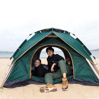 China Extended Type Outdoor Waterproof Tent Camping Tent 3-4 Person Canvas Wall Trade Robinson Pop for sale