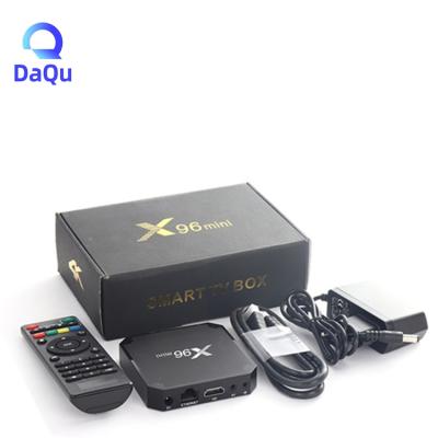 China Set Top Box Wholesale Price Support 4K X96 Mini Android 9 Mini 2GB 16GB Smart Android OTT TV Box X96mini Amlogic S905w X96 for sale