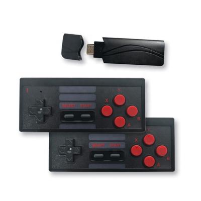 China Hot Selling Item ABS Plastic Mini Game Console 628 Retro Games With 2 Wireless Controllers Full Running Mini Video Game Stick Gamepad for sale