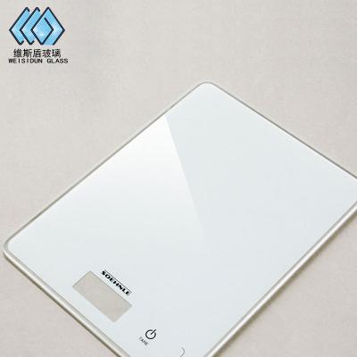 China Modern custom black and white printed electronic scale glass for sale