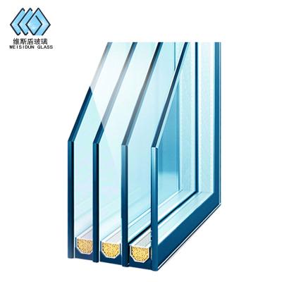 China Modern Triple Double-Layer Insulation Soundproofing Insulating Hollow Glass for sale