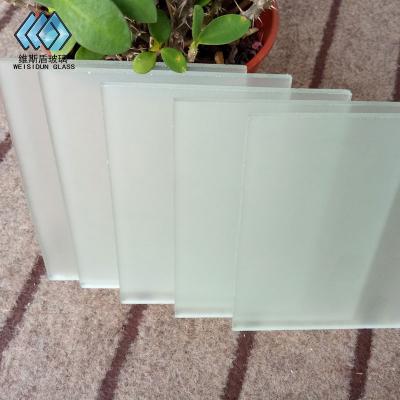 China Modern Glass Factory Supplies Opaque Tempered Frosted Glass for sale